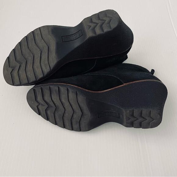 White Mountain Lambert suede leather lace up wedge booties size 8.5 - Picture 13 of 13